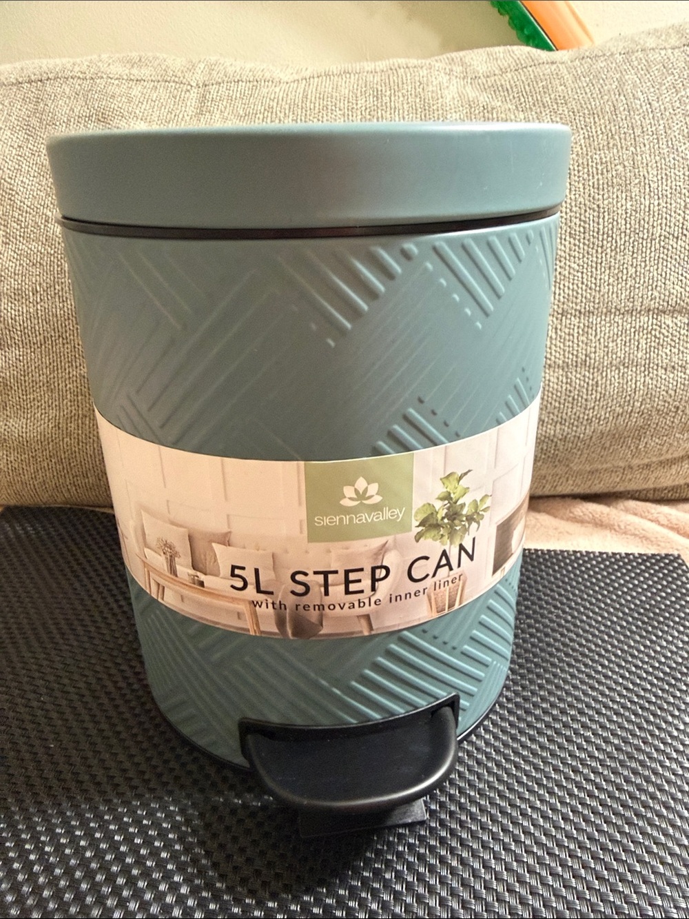 Sienna Valley 5L Step Can in Teal